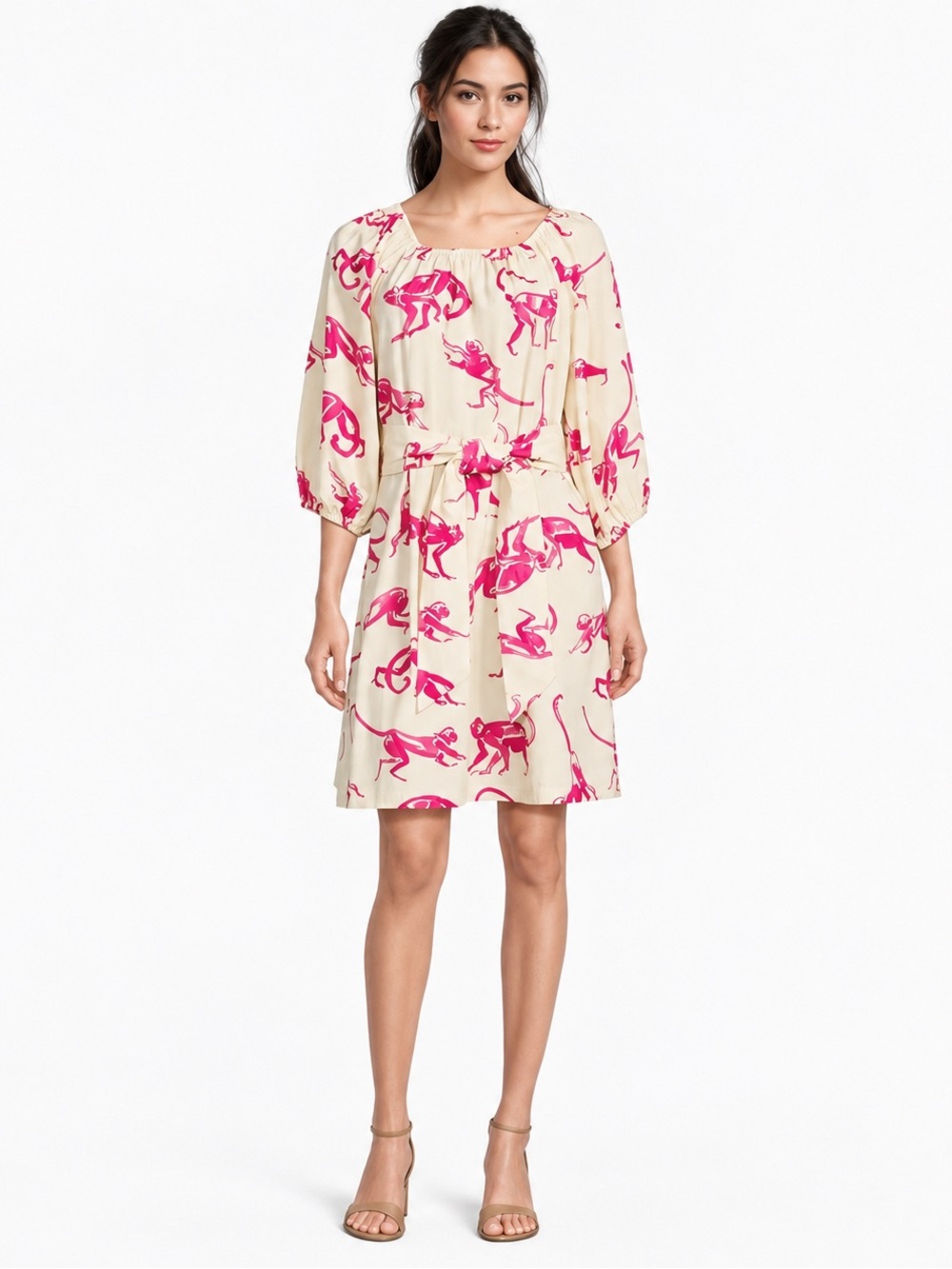 NWT FRANCES VALENTINE BLISS MINI DRESS - PINK MONKEY Sz L